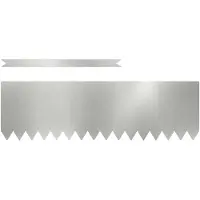 vidaXL Grasafscherming 10 st 100 x 0,05 x 30 cm Gegevens staal Zilver