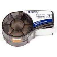 Brady M21-750-430 tape polyester | zwart op transparant | 19,1mm x 6,40m