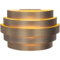 Highlight Design wandlamp Scudo koper brons met goud 20cm