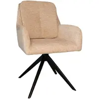 Lizzely Garden & Living Eetkamerstoel draaibaar Lieve taupe eetstoel draaibare stoel zetel