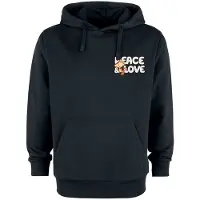 Snoopy Trui met capuchon - Snoopy Love - XL tot XXL - voor Mannen - zwart - Maat XL