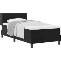 vidaXL Boxspring bed met hoofdeinde Zwart 190 x 90 cm Fluweel