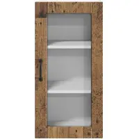 vidaXL Wandkast LUCCA, 2 stuks, gerecycled hout, houtvezel