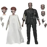 NECA Universal Monsters Action Figures 2-Pack Bride of Frankenstein 90th Anniversary The Monster & His Mate 18 cm