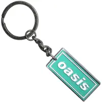 Rock Off Oasis - Decca Logo Mint Sleutelhanger - Blauw/Zilverkleurig