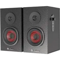 Natec Gaming Speakers - GENESIS - Helium 200 - 2.0 Kanalen - 20W - Zwart/Rood