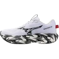 Mizuno Wave Rider 30 hardloopschoenen Wit Zwart AW26 Unisex, Maat 42,5 - EUR