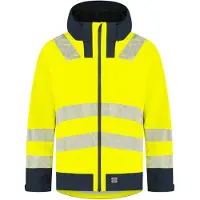 Tricorp 406108 Regenjas Techshell High Vis Redefined Fluor Geel/Blauw maat XL uniseks