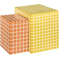 Atmosphera Betsy Bijzettafels - Set van 2 stuks - 45x37x45 - Geel/Oranje