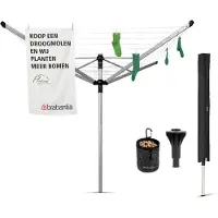 Brabantia Lift-O-Matic Advance droogmolen met betonanker - 50 m