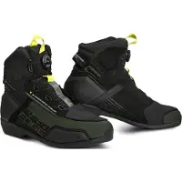 SHIMA Edge Vented Zwart Donkergroen Motorschoenen Maat 41