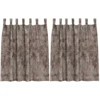 vidaXL Velvet Gordijnen 2 st Cappuccino 140 x 140 cm Fluweel