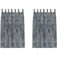 vidaXL Velvet Gordijnen 2 st Zilvergrijs 175 x 140 cm Fluweel