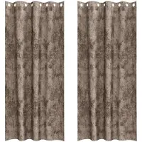 vidaXL Velvet Gordijnen 2 st Cappuccino 225 x 140 cm Fluweel