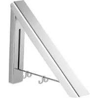XIVADA Droogrek Lici - Inklapbaar - Aluminium - Droogrek muur - Zilver