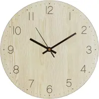 QUVIO Wandklok - Hout - Diameter 30 cm