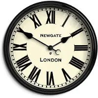 Newgate Battersby Wandklok - Zwart