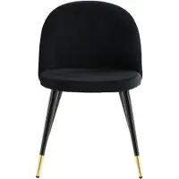 QUVIO Fino Velvet Eetkamerstoel - Set van 2 - Luxe Comfort - Modern Design