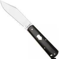 Jack Wolf Knives Jack Wolf Gateway FIXedc GATEW-FX-01-EBONY Satin Sandvik 14C28N, Ebony Wood, vaststaand mes