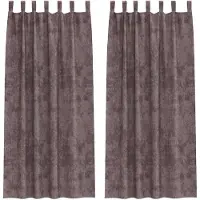 vidaXL Velvet Gordijnen 2 st Bruin 260 x 140 cm Fluweel