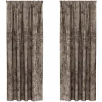 vidaXL Velvet Gordijnen 2 st Cappuccino 260 x 140 cm Fluweel