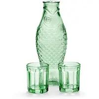 Serax Karaf met Glazen M Fish & Fish Greem 850 ml