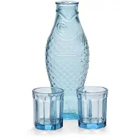 Serax Karaf met Glazen M Fish & Fish Blue 850 ml