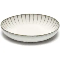 Serax Inku Deep Plate Large - Diepe borden Steengoed White - B5120244W