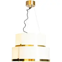 By Rydens Marcel hanglamp Ø50 cm Messing-wit