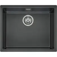 Reginox Texel 50x40 spoelbak vlakbouw, onderbouw, vlakopbouw Pure Black R34668