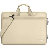 TechProtection Pocket MacBook 15 / 16 Inch Laptop Tas Bruin