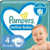 Pampers - Baby Dry - Maat 4 - Mega Pack - 90 stuks - 9/14 KG
