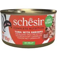 Schesir Kattenvoer Tonijn - Garnaal In Gelei 85 Gr