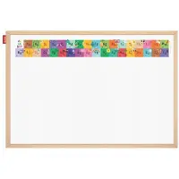 Hobby Hall Educatieve Alfabet Whiteboard 60x40cm met Houten Frame