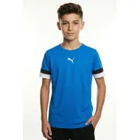 Puma Functioneel shirt 'TeamRISE' royal blue/koningsblauw / zwart / wit