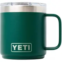 Yeti Rambler Stackable Mug 10oz Mag Slider Lid, Black Forest Green, stapelbare thermosmok met deksel, 295 ml