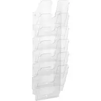 Durable Flexiplus wandfolderhouder 6 vaks A4 staand transparant