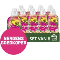Robijn - Wasverzachter - Tropical - 8 flessen - 304 wasbeurten - Voordeelverpakking