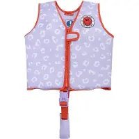 Swim Essentials - Zwemvest Kind 3-6 Jaar - Lila - Luipaardprint - Drijfvest - Kleuter
