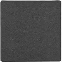 vidaXL Tapijt Loper Donkergrijs 100 x 100 cm 100% Polypropyleen