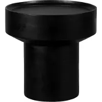 Lewis & Loft Bijzettafel Luus - Rond - FSC mangohout - Rond ⌀50 - Zwart
