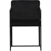 QUVIO Pilo Eetkamerstoel 2-pack - Zwart Fluweel - Scandinavisch Design