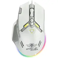 SPIRIT OF GAMER Bedrade RGB-gamingmuis Elite M60 Artic