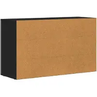 vidaXL Dressoir ELST Zwart 100 x 35 x 59 cm Bewerkt hout