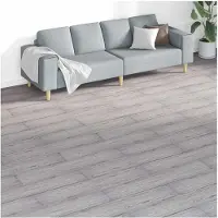 vidaXL Vloerplanken 18 pcs Donkergrijs 5,26 m² PVC