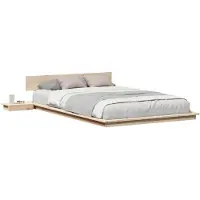 vidaXL Bedframe Bruin 120 x 190 cm Hout