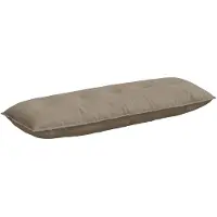 vidaXL Rugkussen Taupe 140 x 50 cm Microvezel Stof