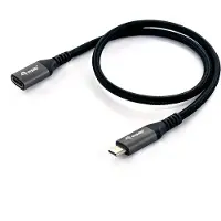 Equip USB-kabel 0,5 meter USB 3.2 Gen 2 (3.1 Gen 2) USB C Zwart