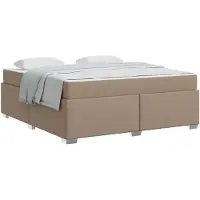 vidaXL Bedframe Cappuccino 180 x 200 cm Stof