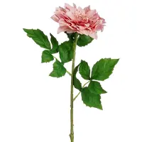 Mica Decorations Kunstbloem Dahlia Artistic - H74 cm - roze - kunststof - stelen kunstbloemen - boeket - bloemetjes